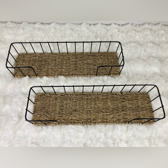 Other - Set Of 2 Wicker Shelves